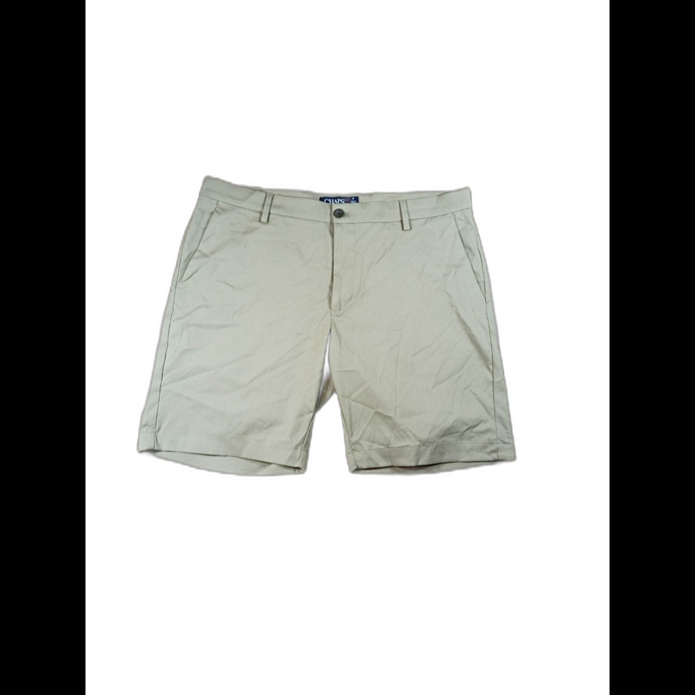 Chaps Stretch Shorts Mens 38 Khaki Golf Chino